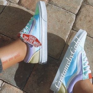 Customs multicolor vans